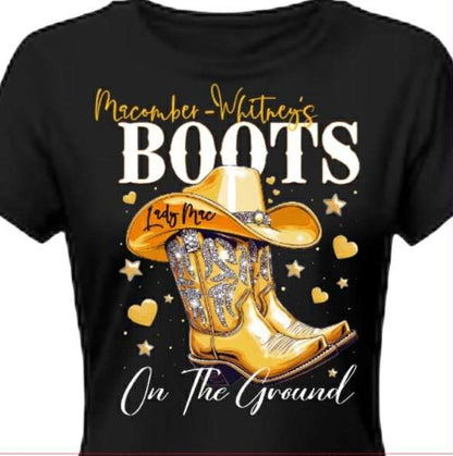Boots on the Ground Tee- Lady Mac (Urban & General)